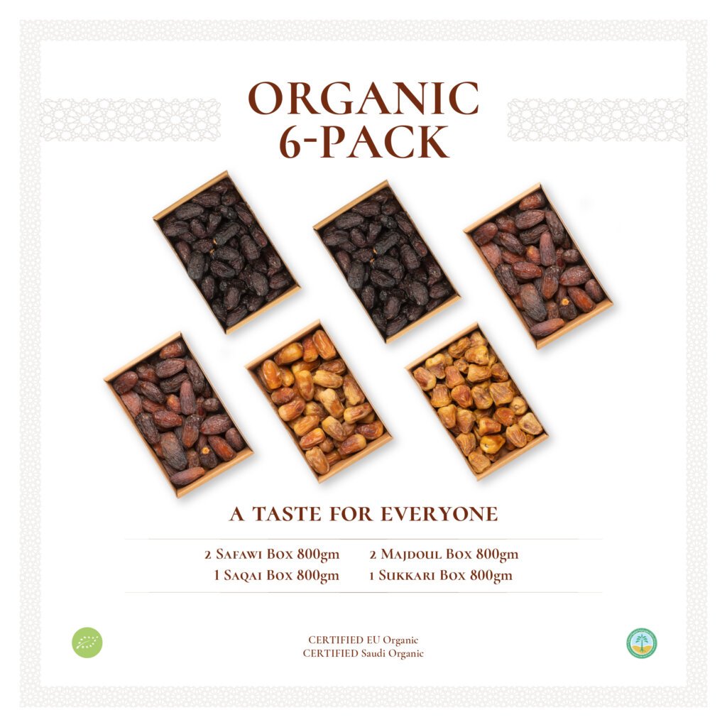 Organic 6-Pack-Mix (Safawi, Majdoul,Saqai, Sukkari)