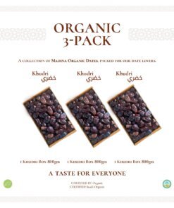 Organic 3 Pack-Qassim New Season Grade A (Khudri, Khudri, Khudri)