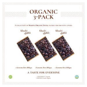 Organic 3 Pack-Qassim New Season Grade A (Khudri, Khudri, Khudri)